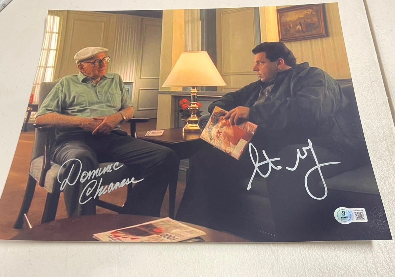 STEVE SCHIRRIPA & DOMINIC CHIANESE DUAL Signed Sopranos 11×14 Auto Photo Beckett