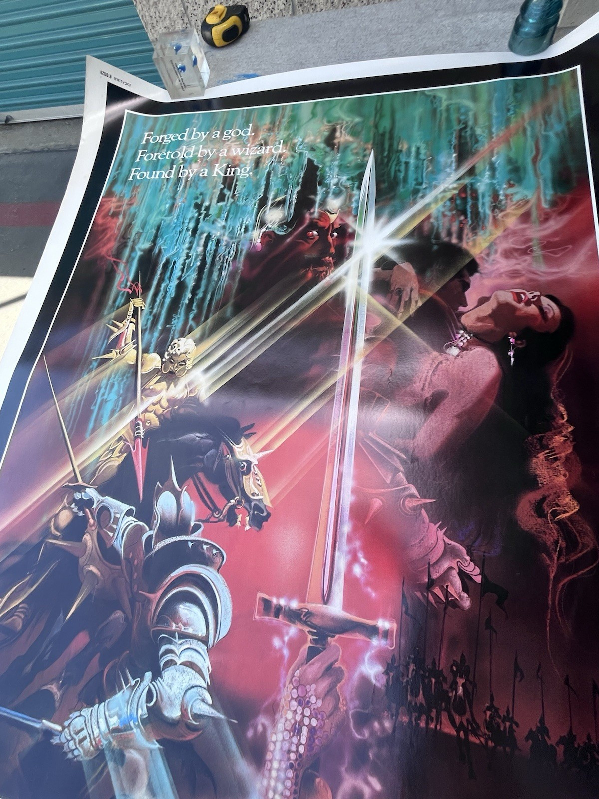 1981 Excalibur Original Large One Sheet Movie Theater Poster 40×60″ Warner Bros