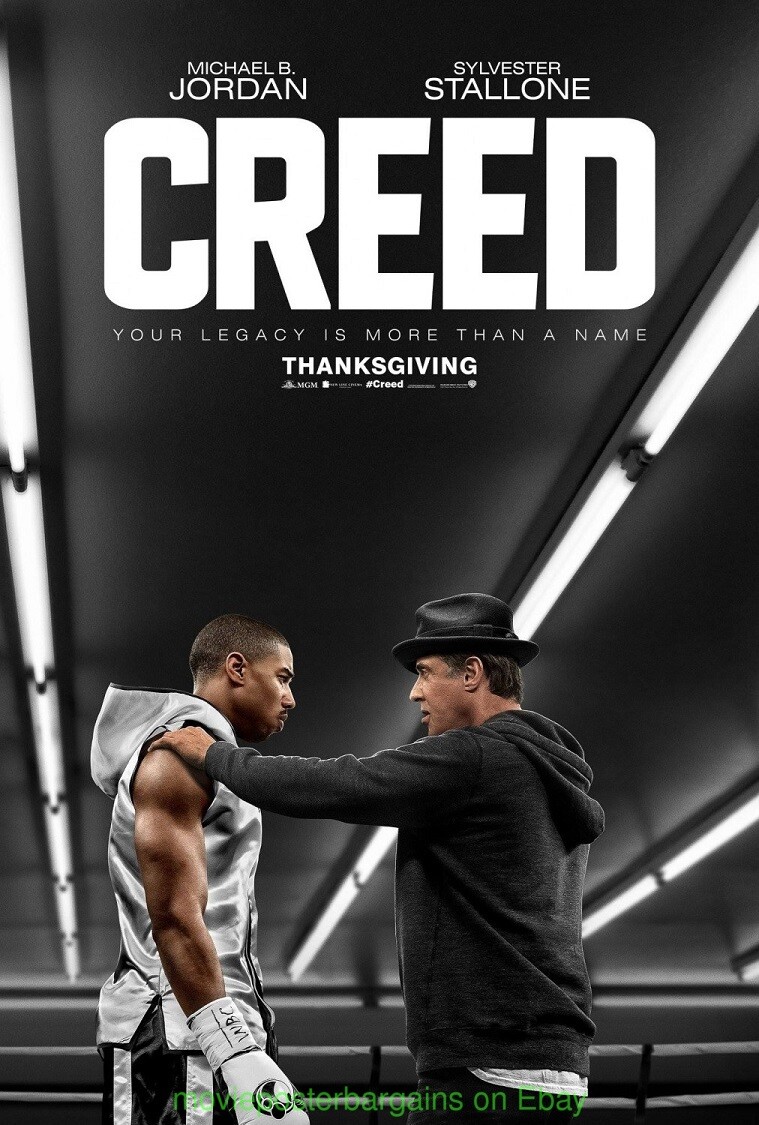CREED MOVIE POSTER Original DS Final Style 27×40 MICHAEL B JORDAN and ROCKY
