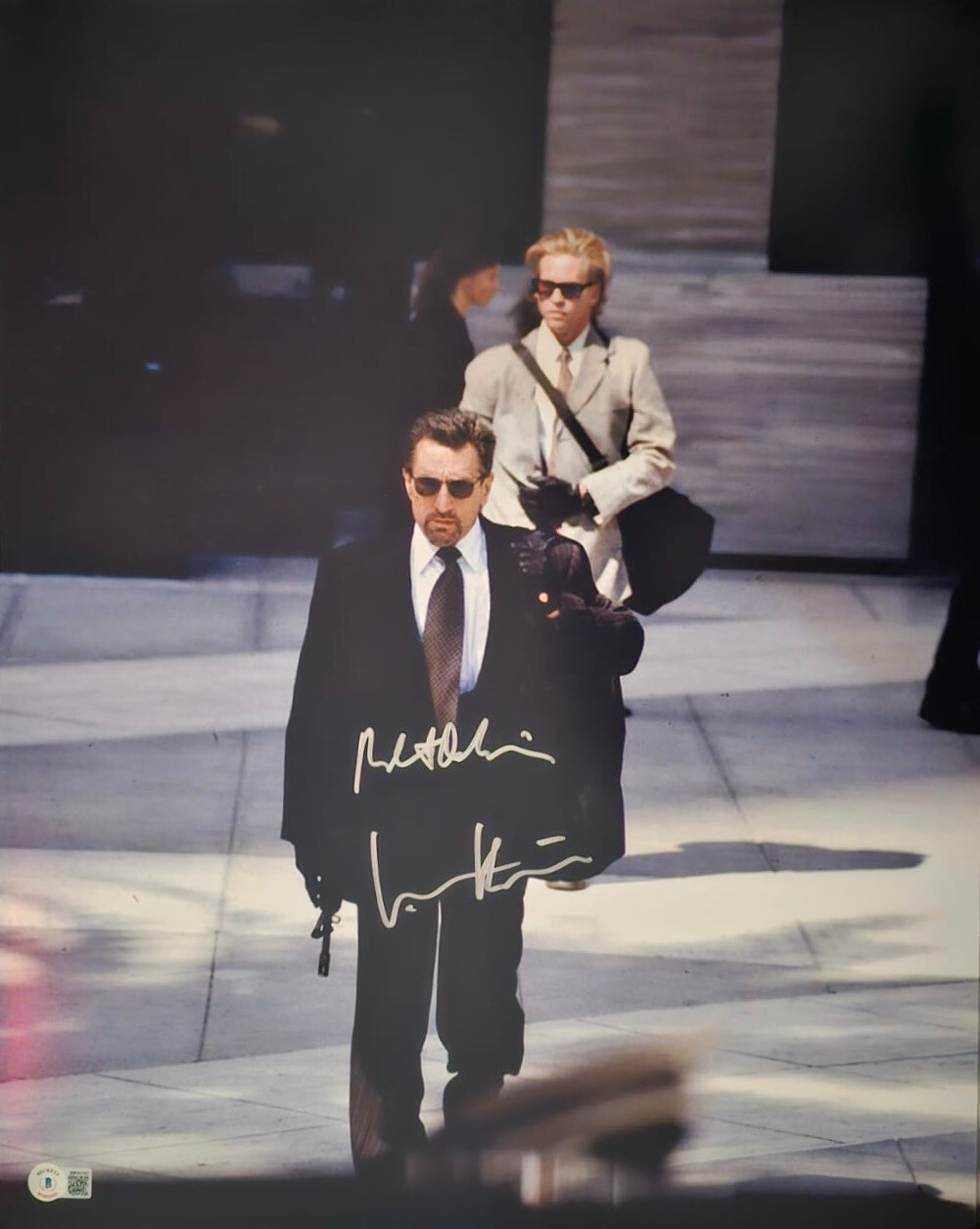 Val Kilmer Robert De Niro Signed 16×20 Heat Photo Beckett BAS Witnessed