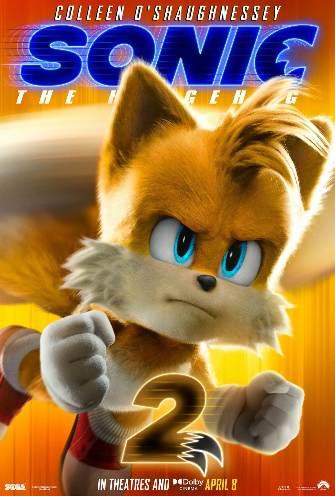 Sonic The Hedgehog 2 movie poster (g) – 11 x 17 inches