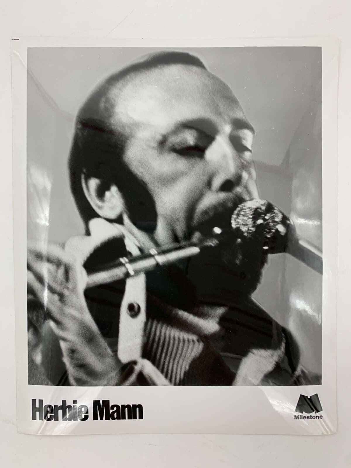 Herbie Mann Milestone Records Publicity Photo Bebop Jazz 8 X 10