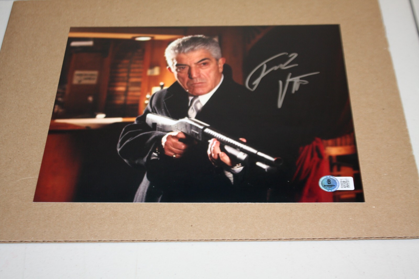 Frank Vincent Signed CHICAGO OVERCOAT 8×10 Autograph Photo BECKETT COA
