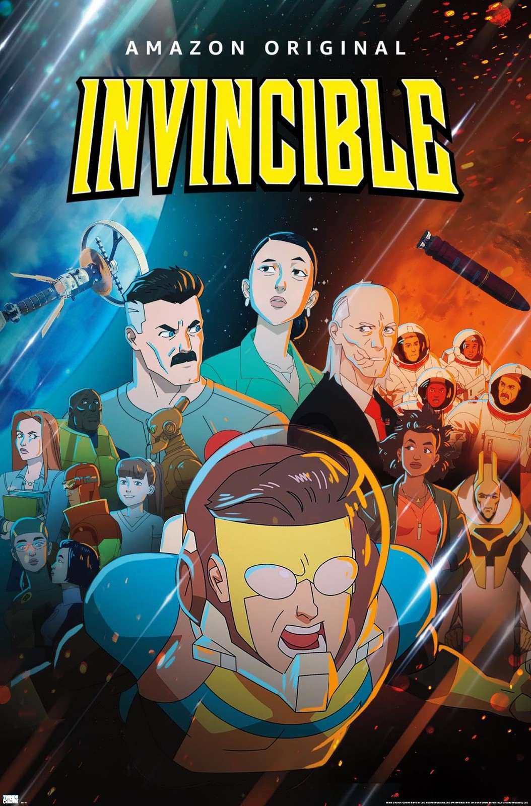 Invincible – Space One Sheet Wall Poster, 34L” x 22.4W”, Premium Unframed Ver…