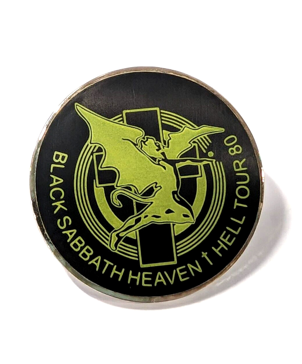 Black Sabbath “Heaven + Hell Tour 80” Heavy Metal Enamel Pin Metal Brooch Pin