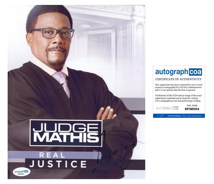 Judge Greg Mathis “Judge Mathis” AUTOGRAPH Signed Autographed 8×10 Photo ACOA