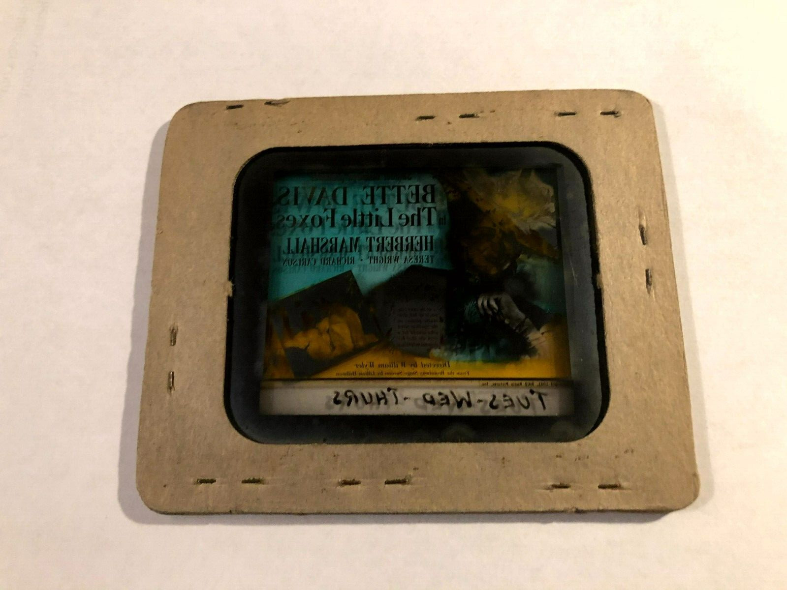 Little Foxes Very Rare Magic Lantern Glass Movie Slide ’41 Bette Davis W. Wyler