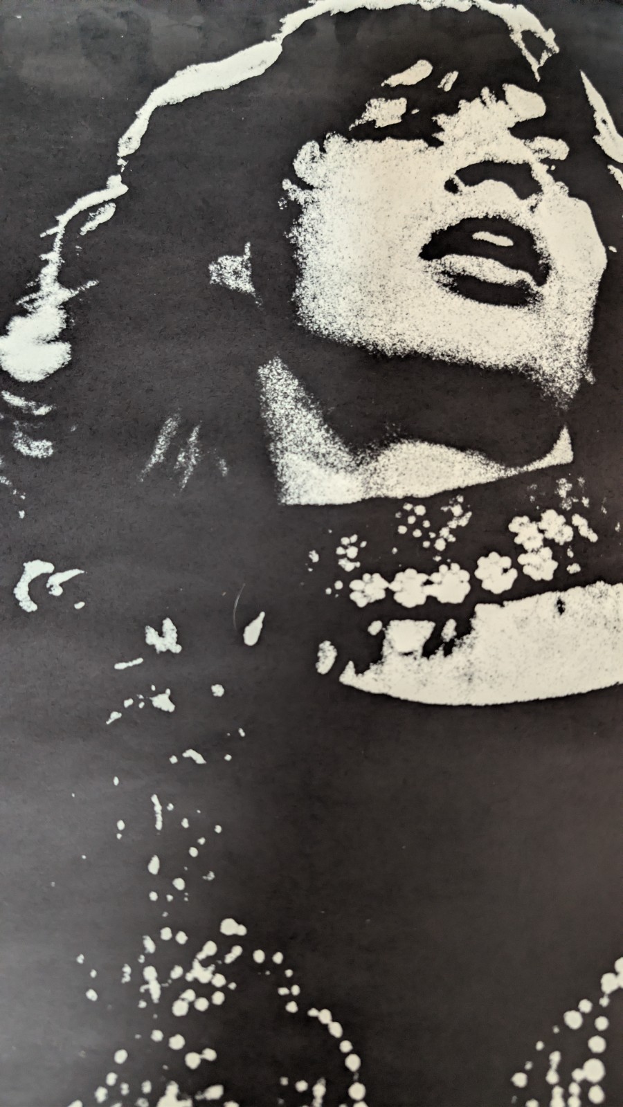 RARE 1971 Mick Jagger The Rolling Stones 22.5″x31.5″ Poster by Henry Daniels
