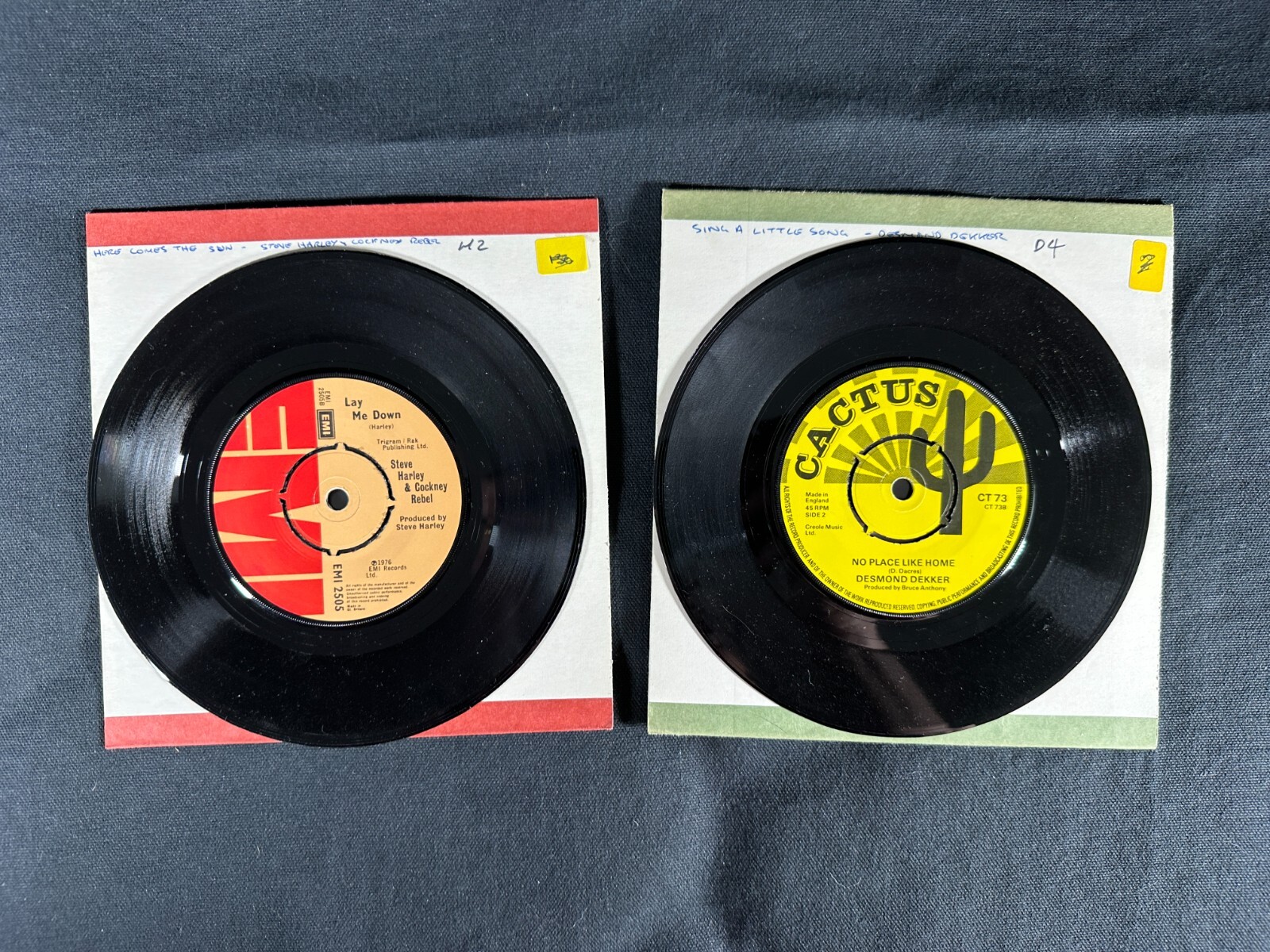 Vintage UK 45 records Terry Jacks/Desmond Dekker/Small Faces/Ralph McTell