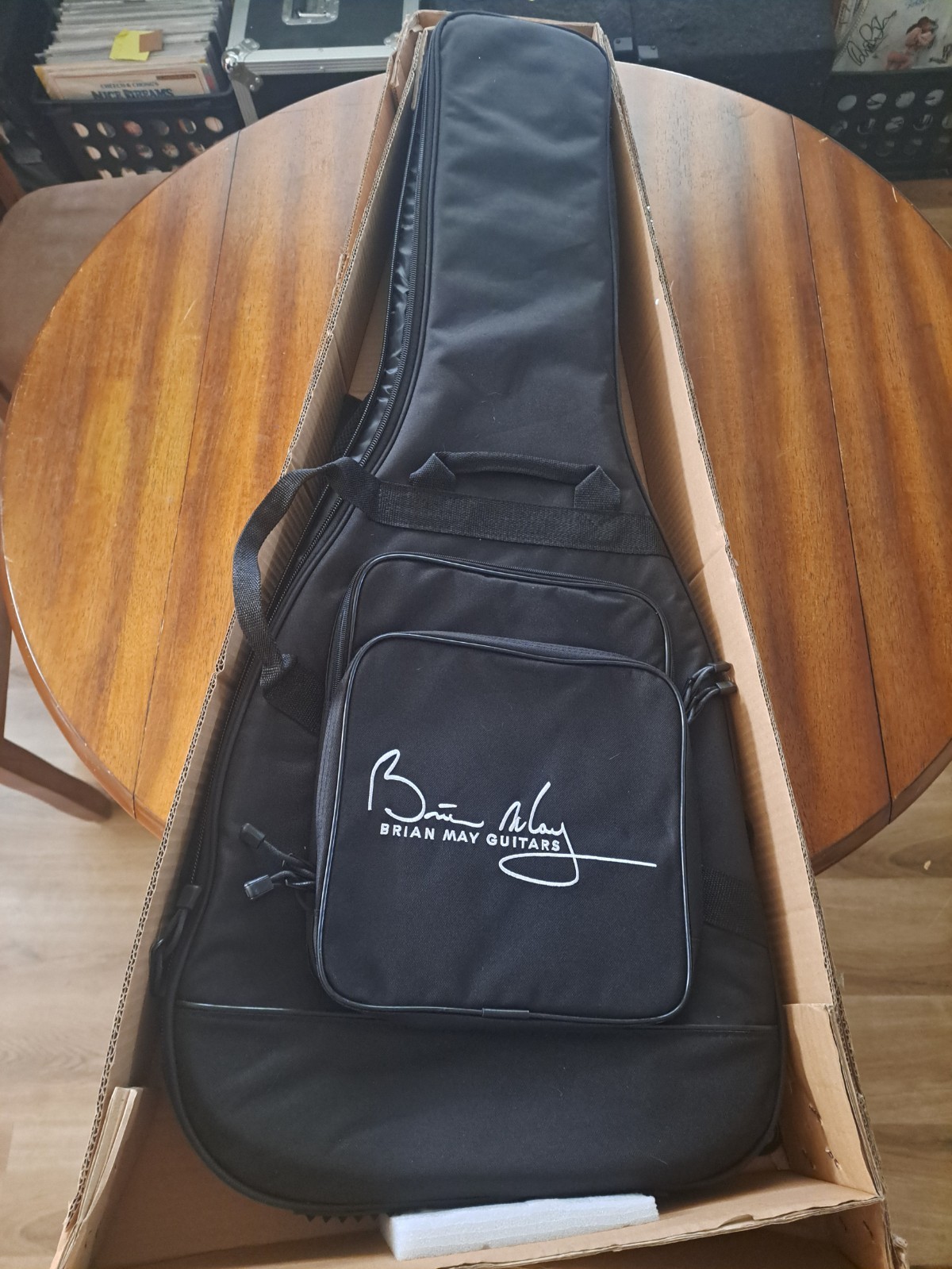 BRIAN MAY FROM QUEEN SIGNED RED SPECIAL GUITAR WITH LETTER OF AUTHENTICITY JSA