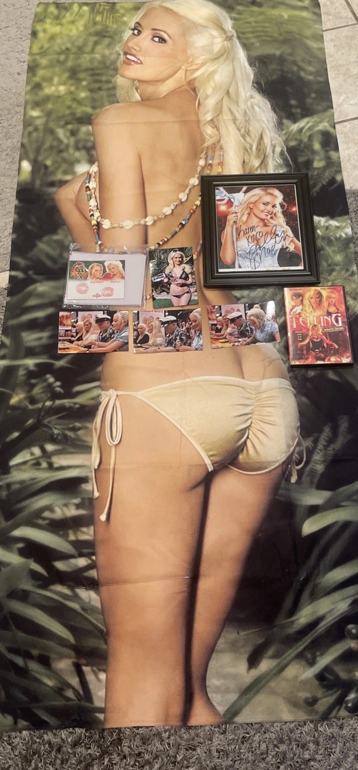 New Holly Madison towel beach pool yoga bathroom Thin! + 4 Pics + Kiss+ DVD!
