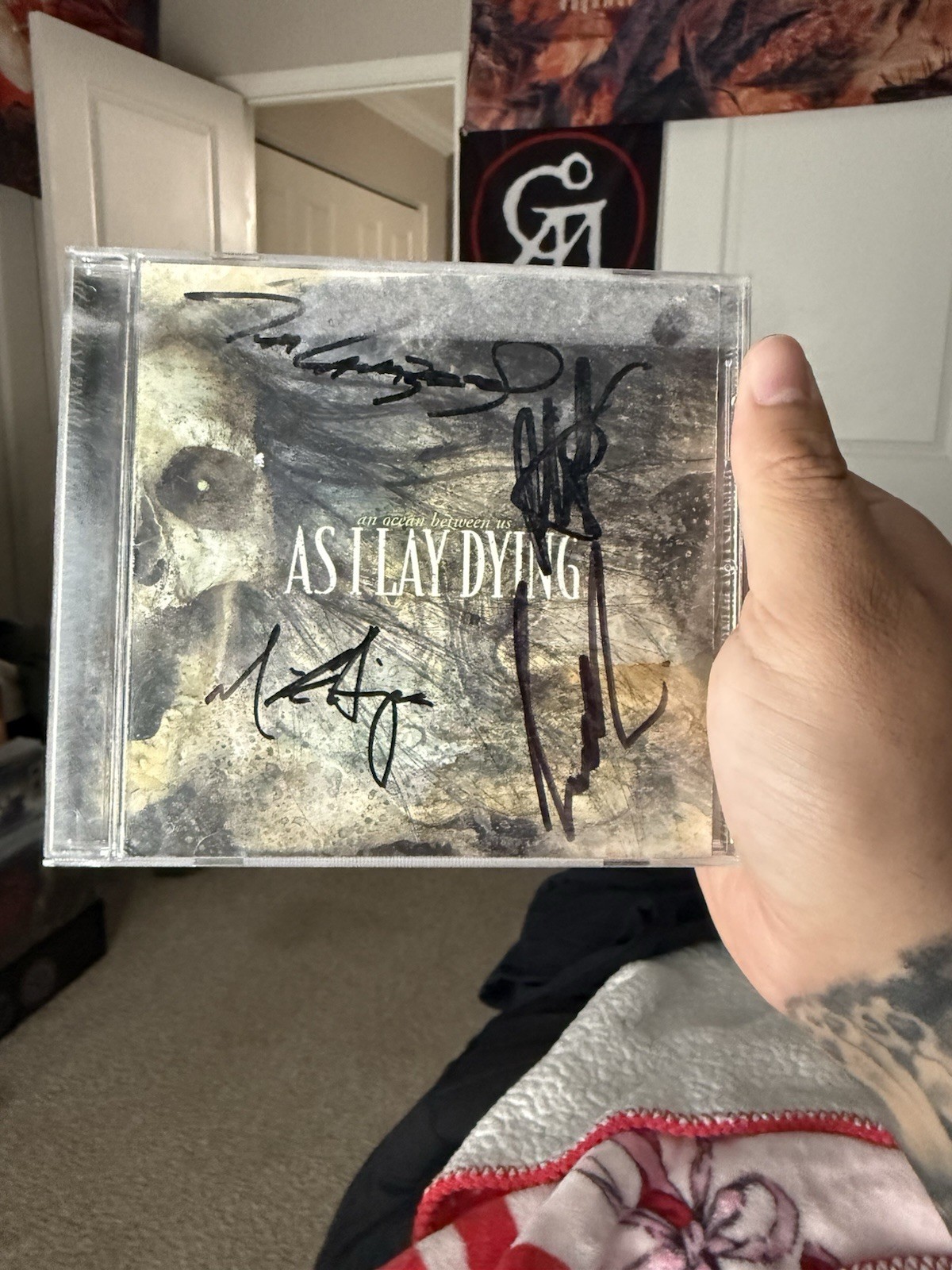 As I Lay Dying An Ocean Between Us Signed CD & Booklet Autographed