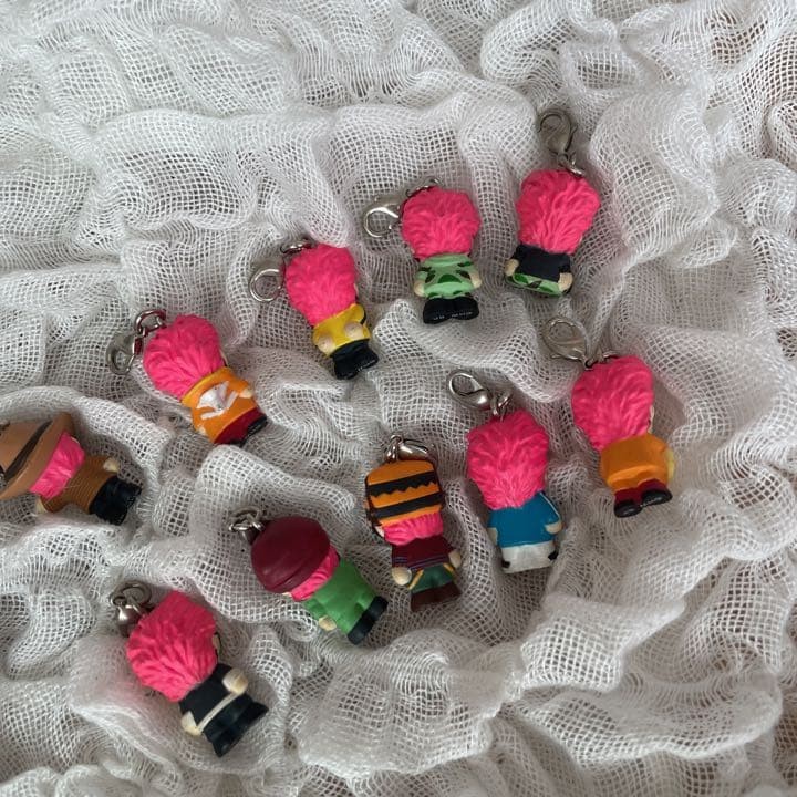 XJAPAN Hide Mini Figure Charm Set 10pcs Rare Collectible Keychain Limited Used