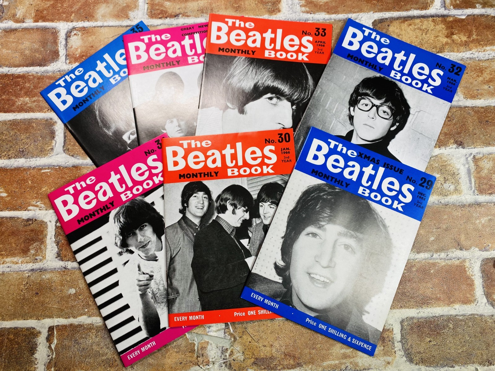 THE BEATLES MONTHLY BOX Limited Edition All 77 Official Fan Club Books Rare