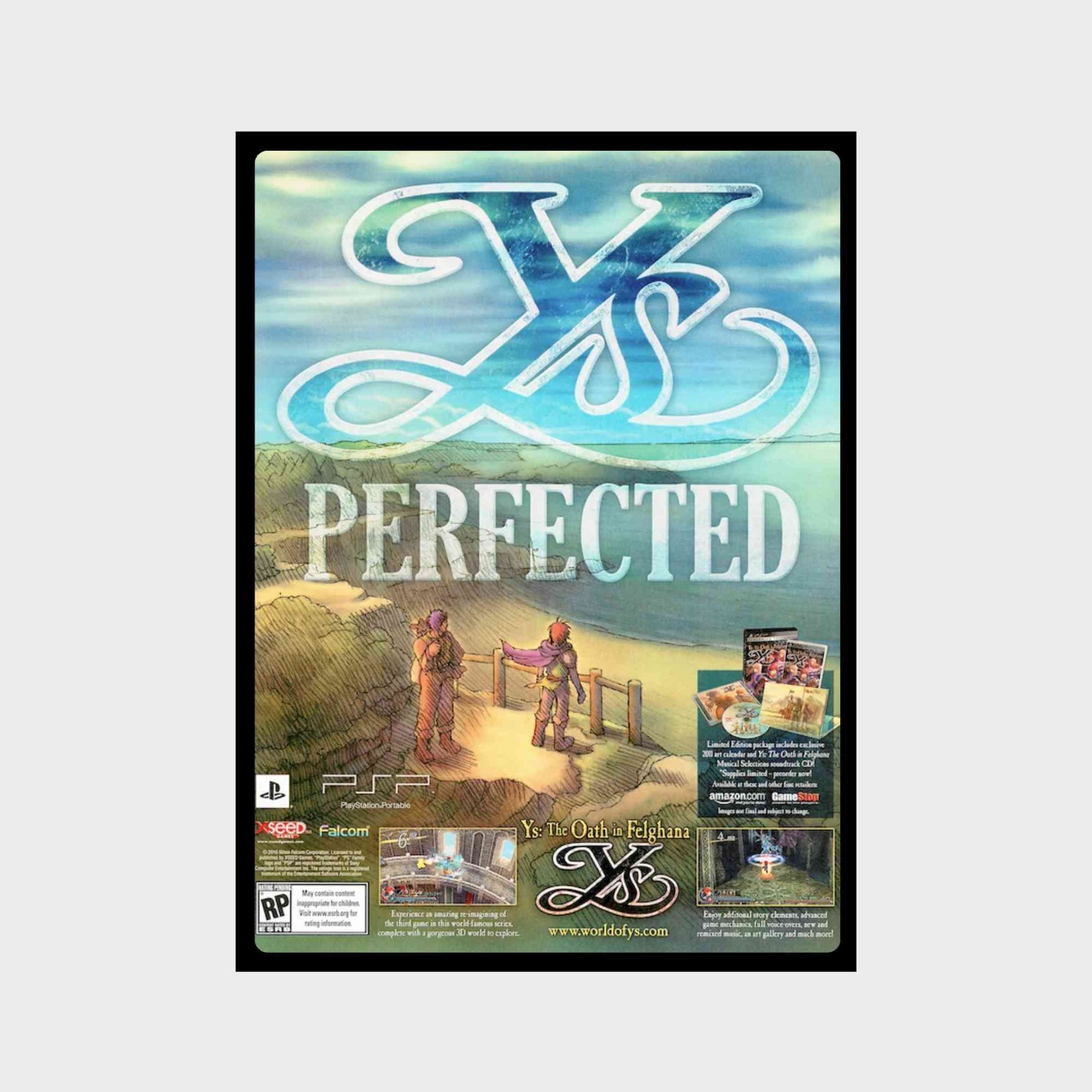 Poster Ys The Oath In Felghana PSP Premium Glossy Unframed Poster Print G6108