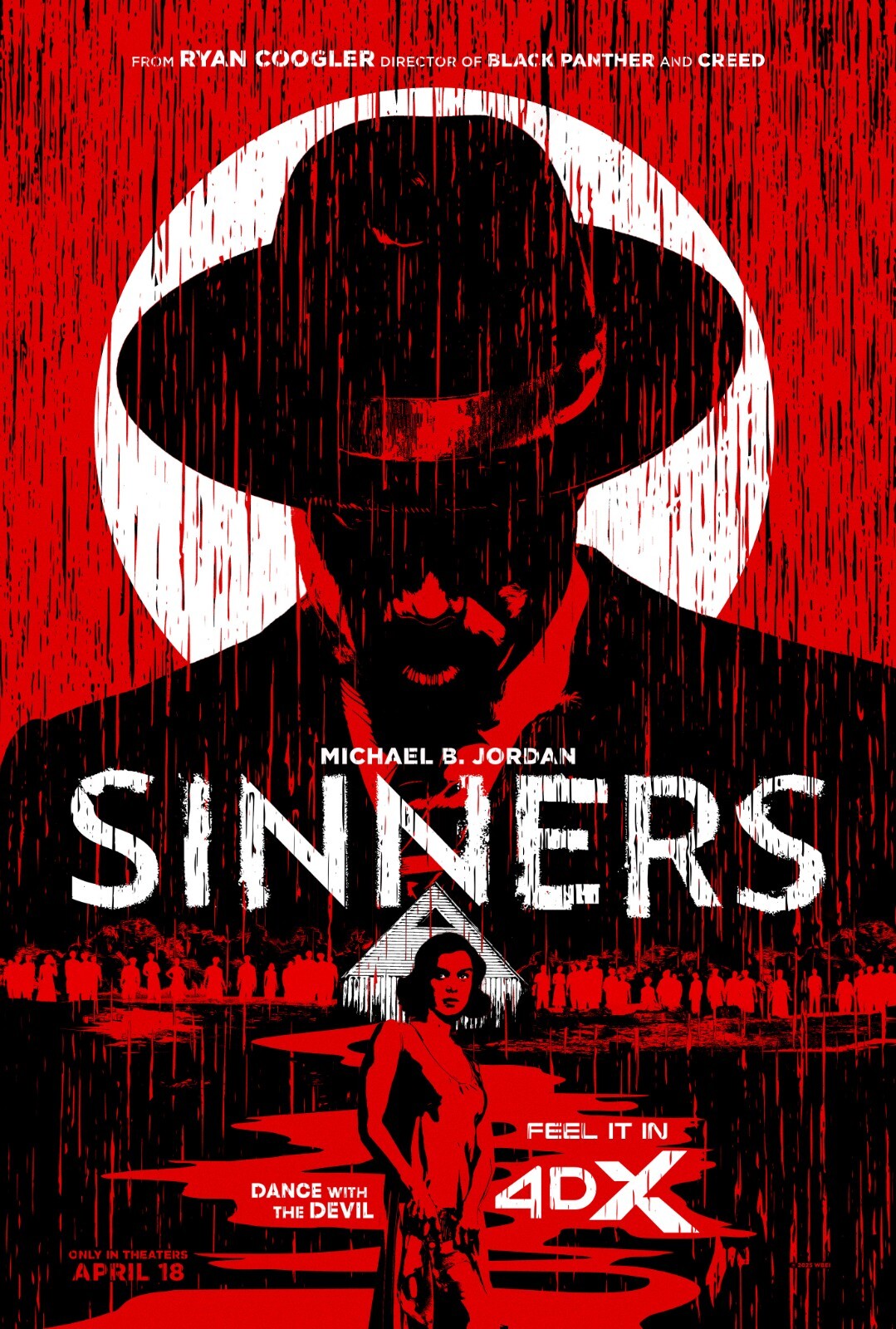 Sinners movie poster (q) – 11″ x 17″ inches – Michael B. Jordan