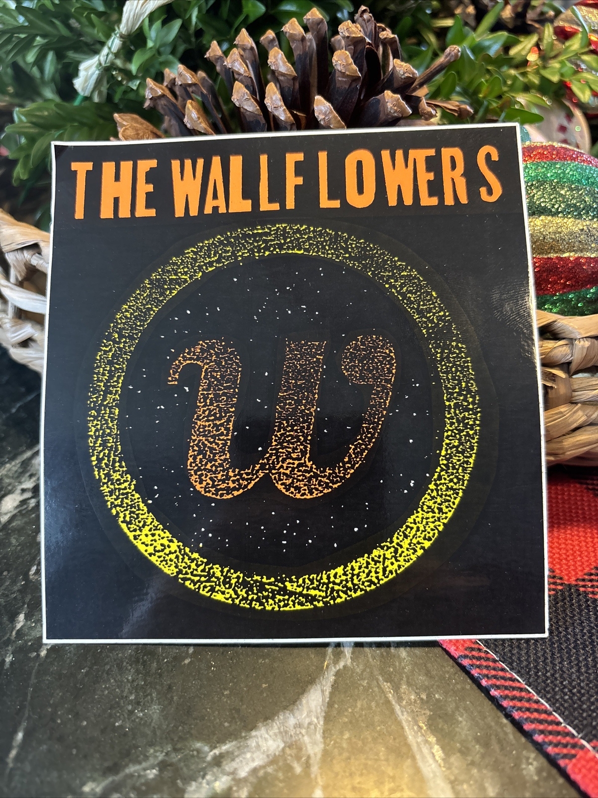 Wallflowers vtg sticker Decal 90s Show Concert Promo Rare Vinyl 4.5” Jakob Dylan