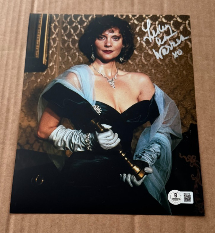 LESLEY ANN WARREN SIGNED CLUE 8X10 PHOTO BECKETT COA HAND SIGNED #2