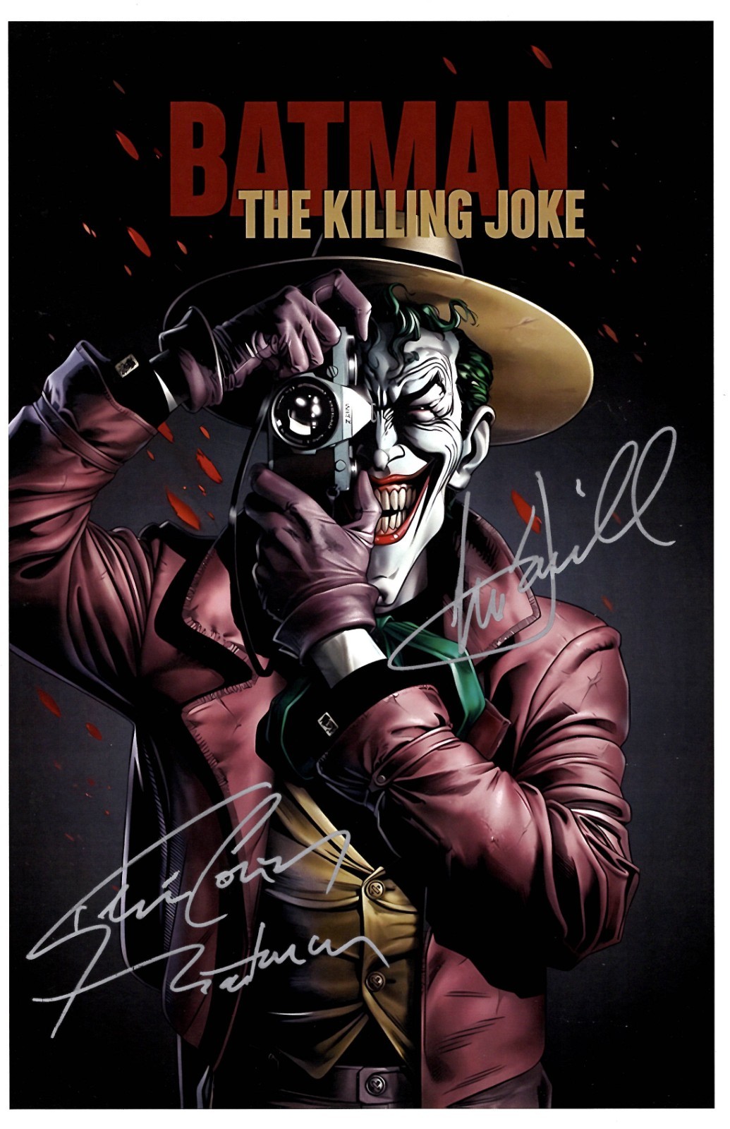 BATMAN-THE KILLING JOKE Signed Poster 11×17 Mark Hamill and Kevin Conroy