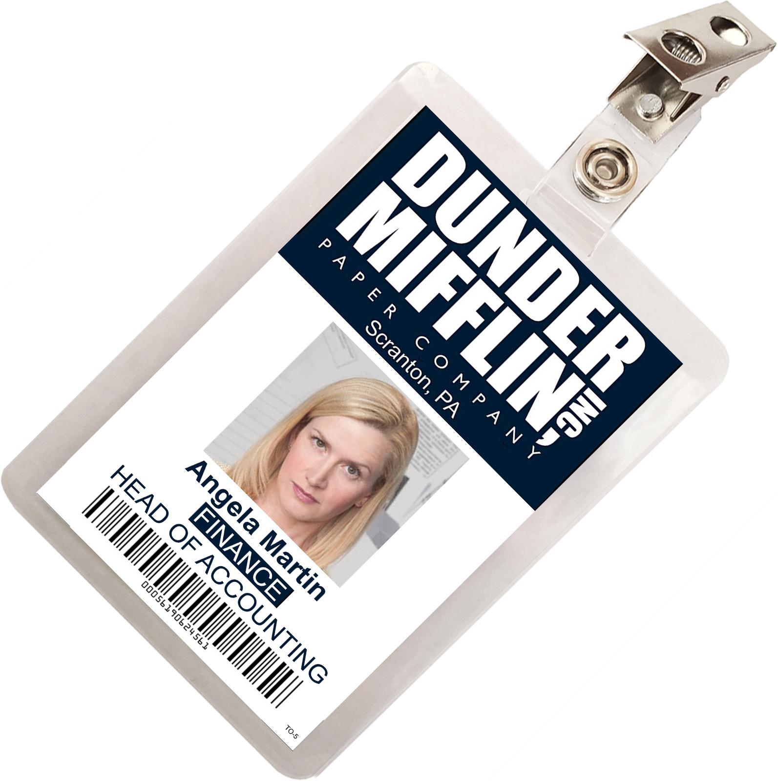 The Office Angela Martin Dunder Mifflin ID Badge Cosplay Costume Name Tag TO-5
