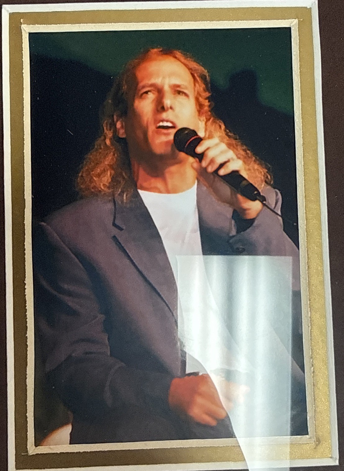 Michael Bolton Signed Framed Collage