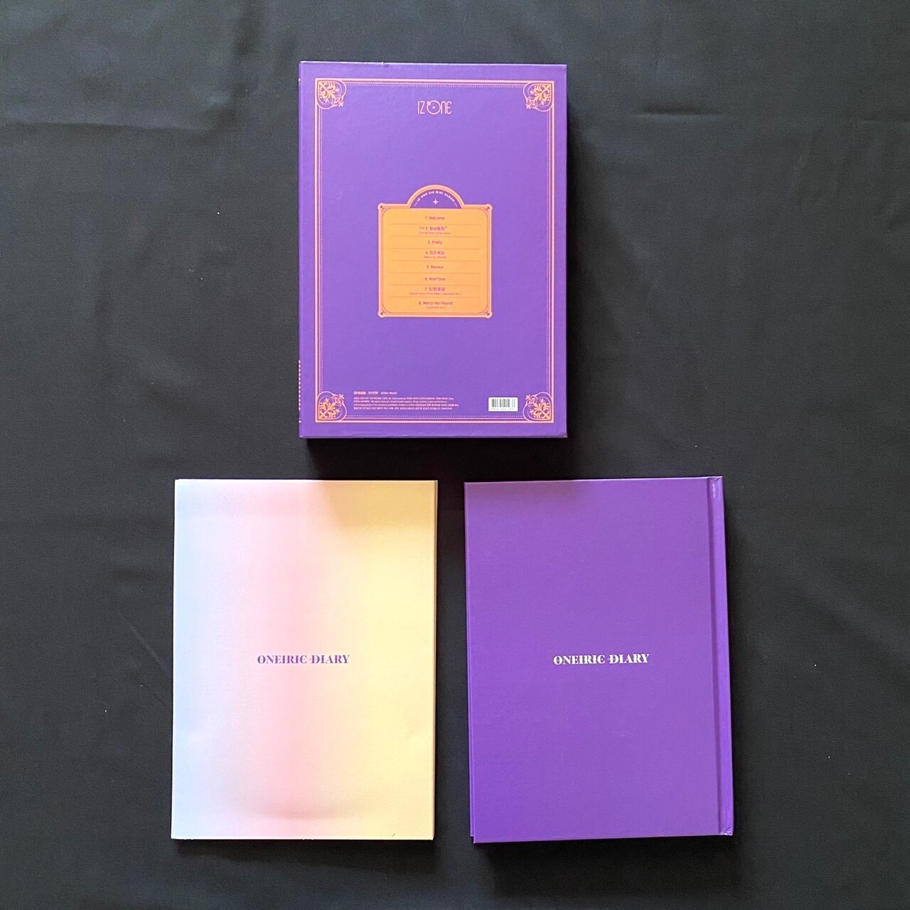 iz*one 3rd mini album oneiric diary 3ver. + Photo card Hitomi complete set IZONE
