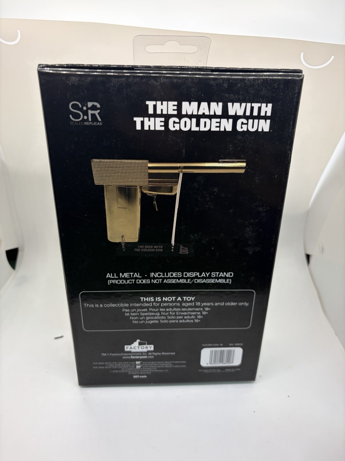 James Bond 007 Golden Gun Scaled Prop Replica 007 Factory Entertainment New NIB