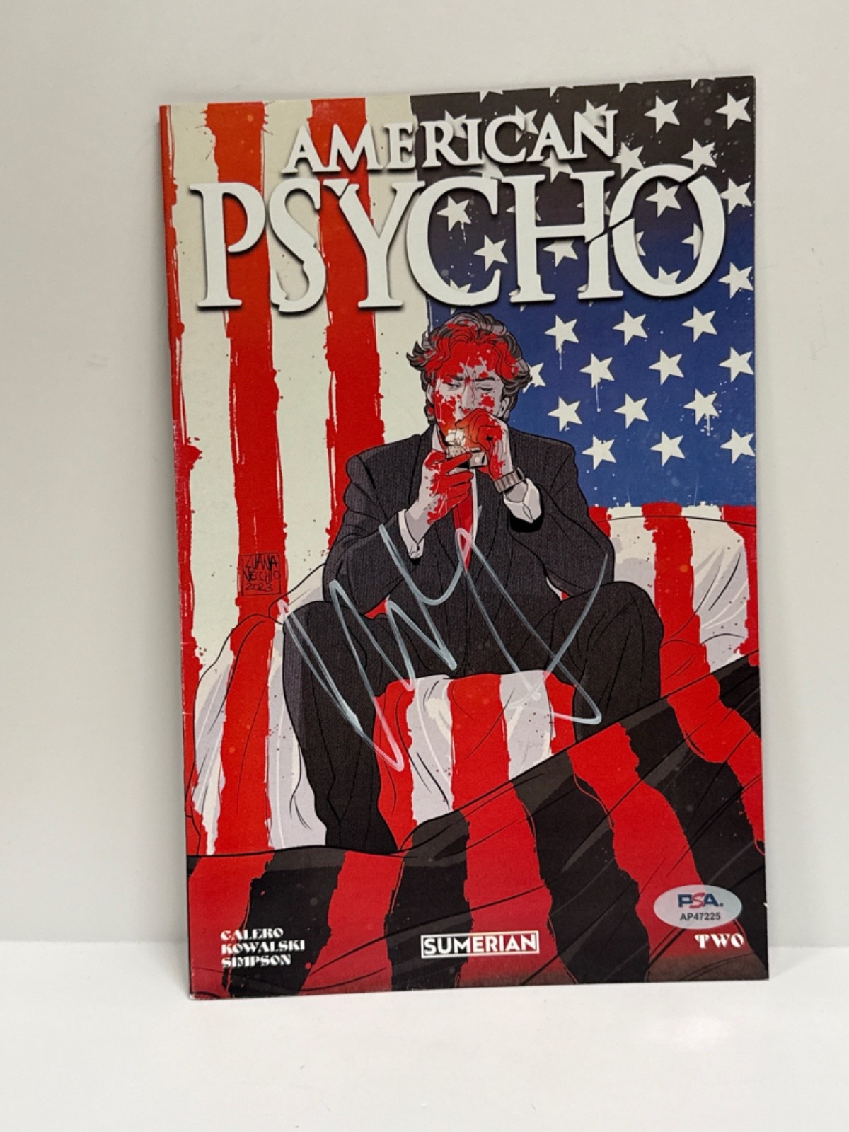 Christian Bale Signed American Psycho Comic Book PSA AP47225