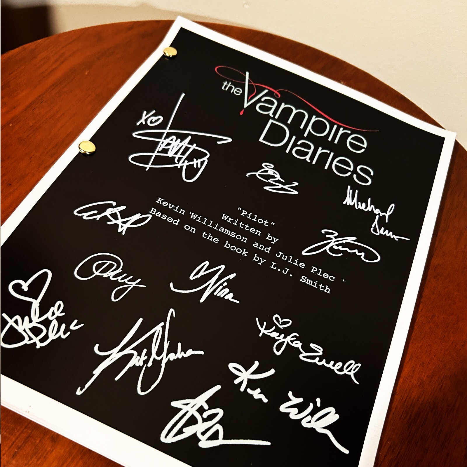 The Vampire Diaries Signed Autographed Reprint Script Full Screenplay Pilot