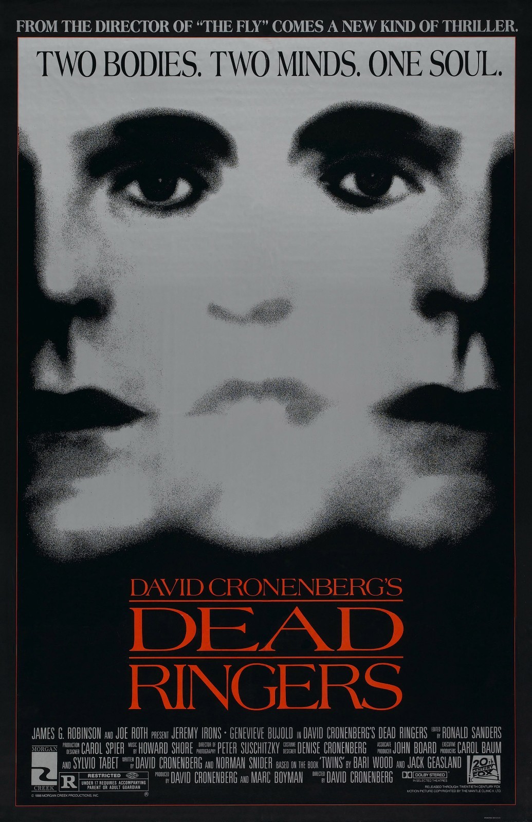 Dead Ringers movie poster 11 x 17 inches – Jeremy Irons, David Cronenberg