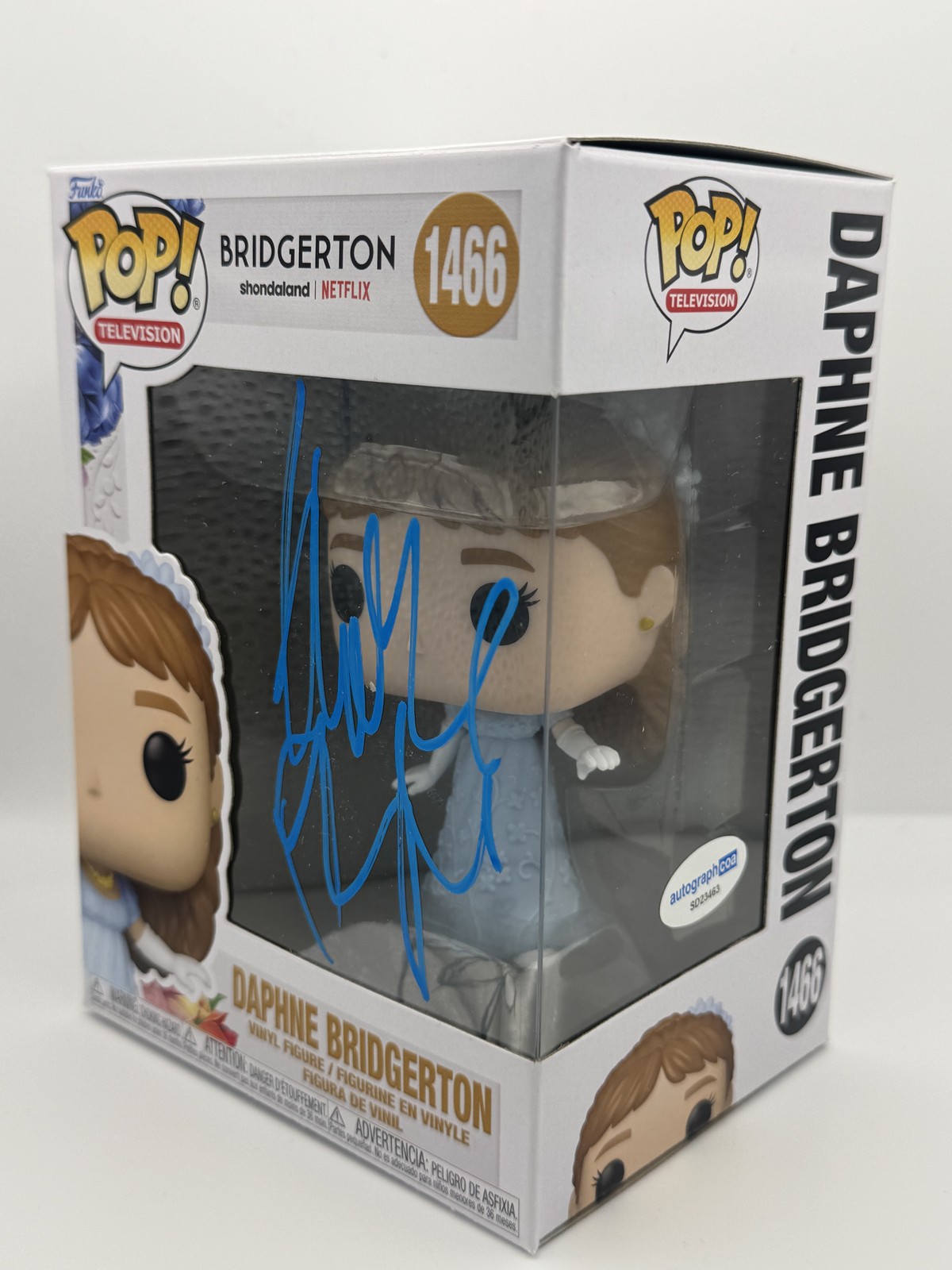 Phoebe Dynevor “Bridgerton” AUTOGRAPH Signed Daphne 1466 Funko Pop Figure B ACOA