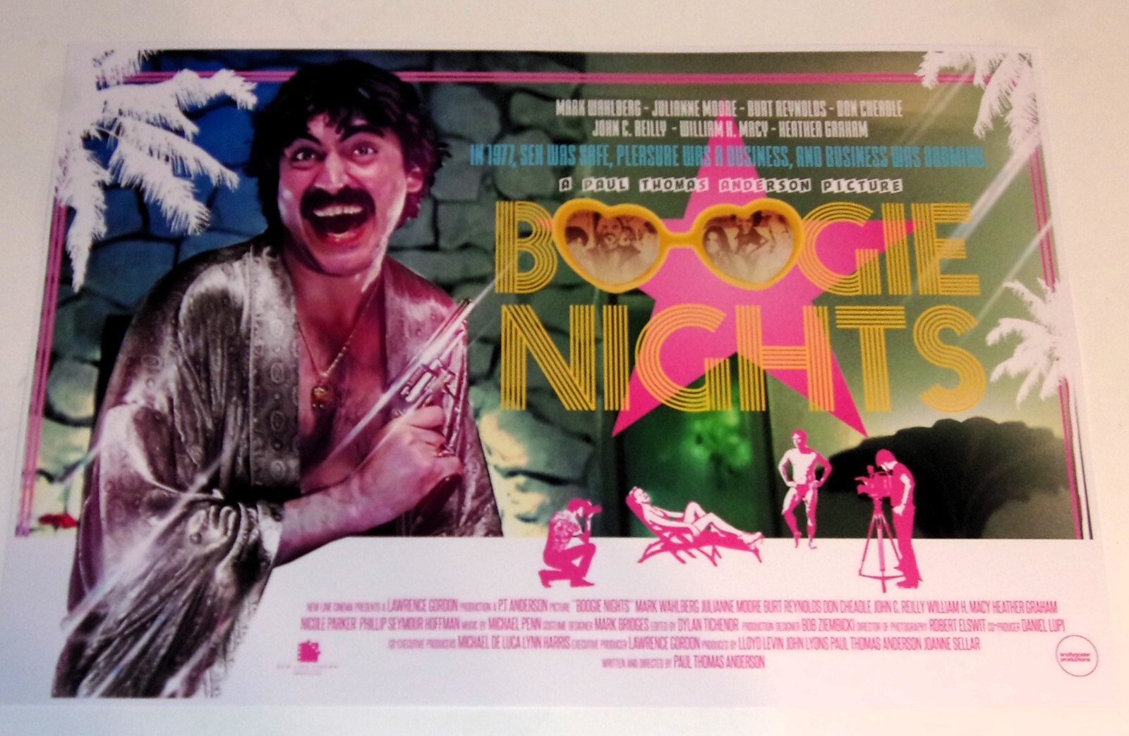 Boogie Nights ’97 Paul Thomas Anderson UK QUAD Poster 19″x13″ Cult Masterpiece