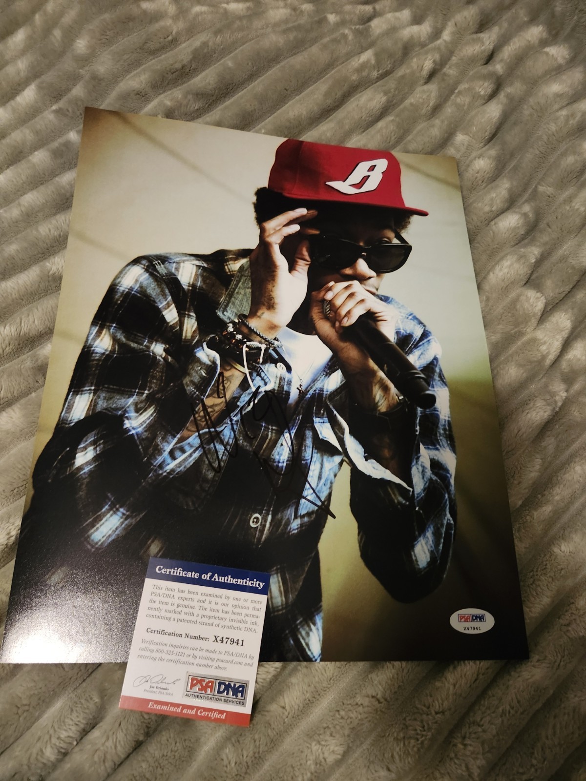 Wiz Khalifa Signed autograph 11×14 PSA COA See You Again BLACK & YELLOW
