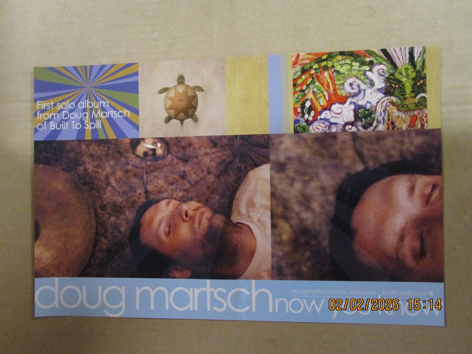 DOUG MARTSCH Now You Know Promo Poster New! Unused! 2002 Warner Bros. Records