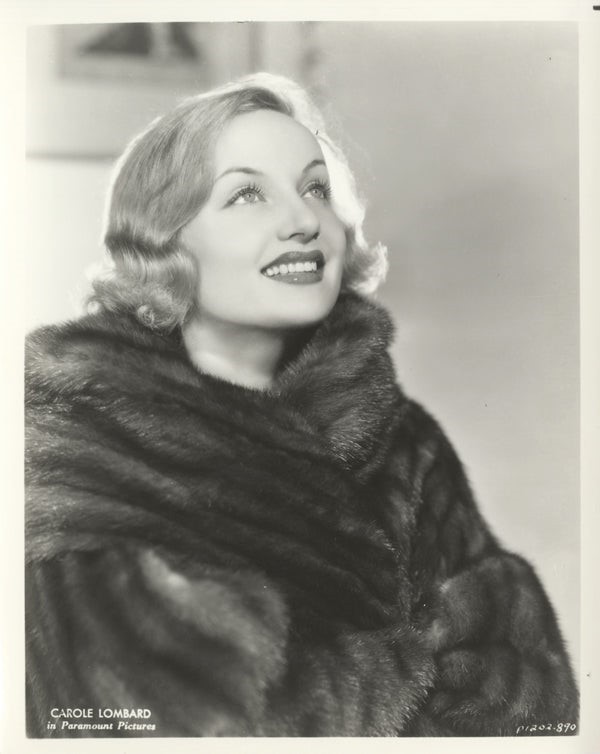 Carole Lombard Vintage 8×10 Silver Gelatin Photo 1930’s Paramount Studio Glamour