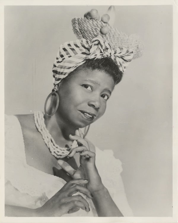 Butterfly McQueen Original Double Weight 8×10 Photo Carnegie Hall Stamped 1951