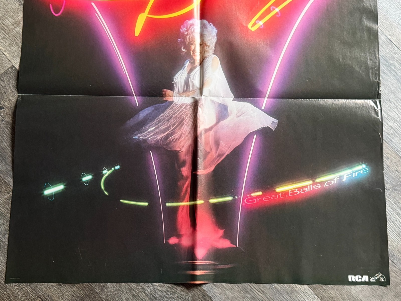 DOLLY PARTON Vintage Poster Great Balls Of Fire 1979 RCA Records Promo Country