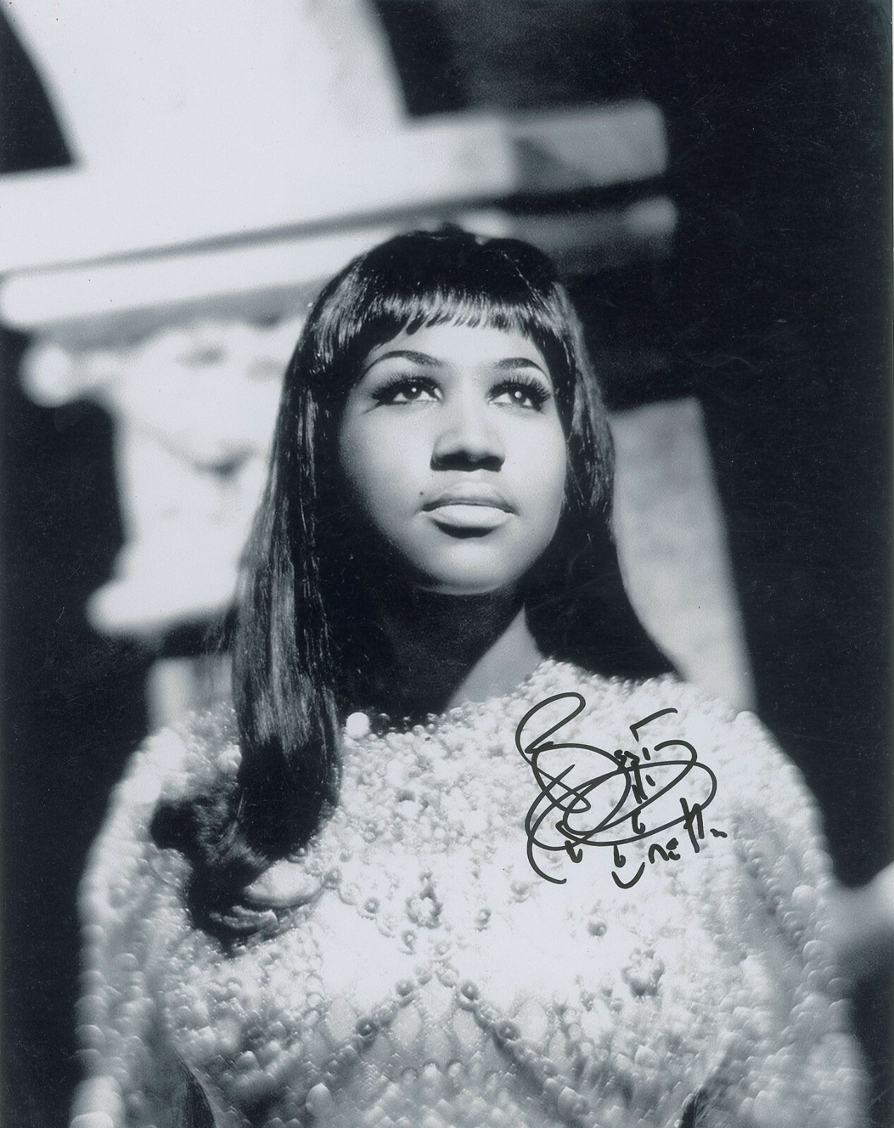 Aretha Franklin photo Reproduction signatures archival quality photo