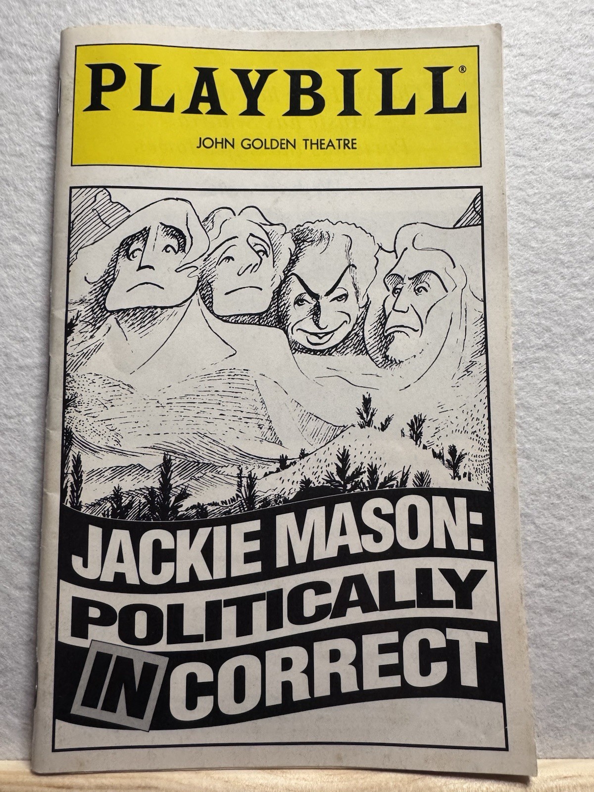 Jackie Mason Politically Incorrect Playbill John Golden Theatre NYC Bway Play 94