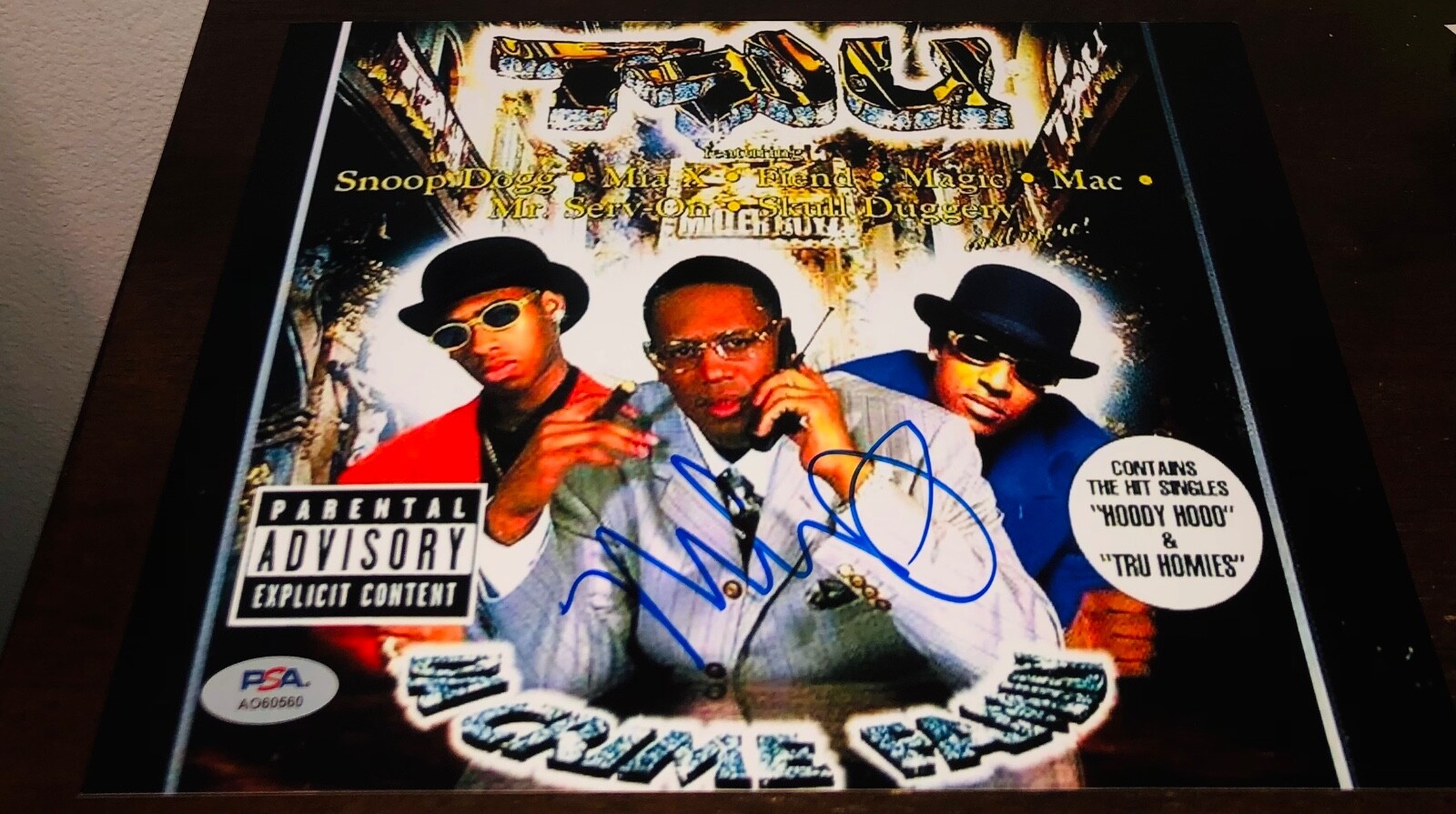 Master P TRU No Limit Records Da Crime Family Signed 8×10 Photo PSA RARE