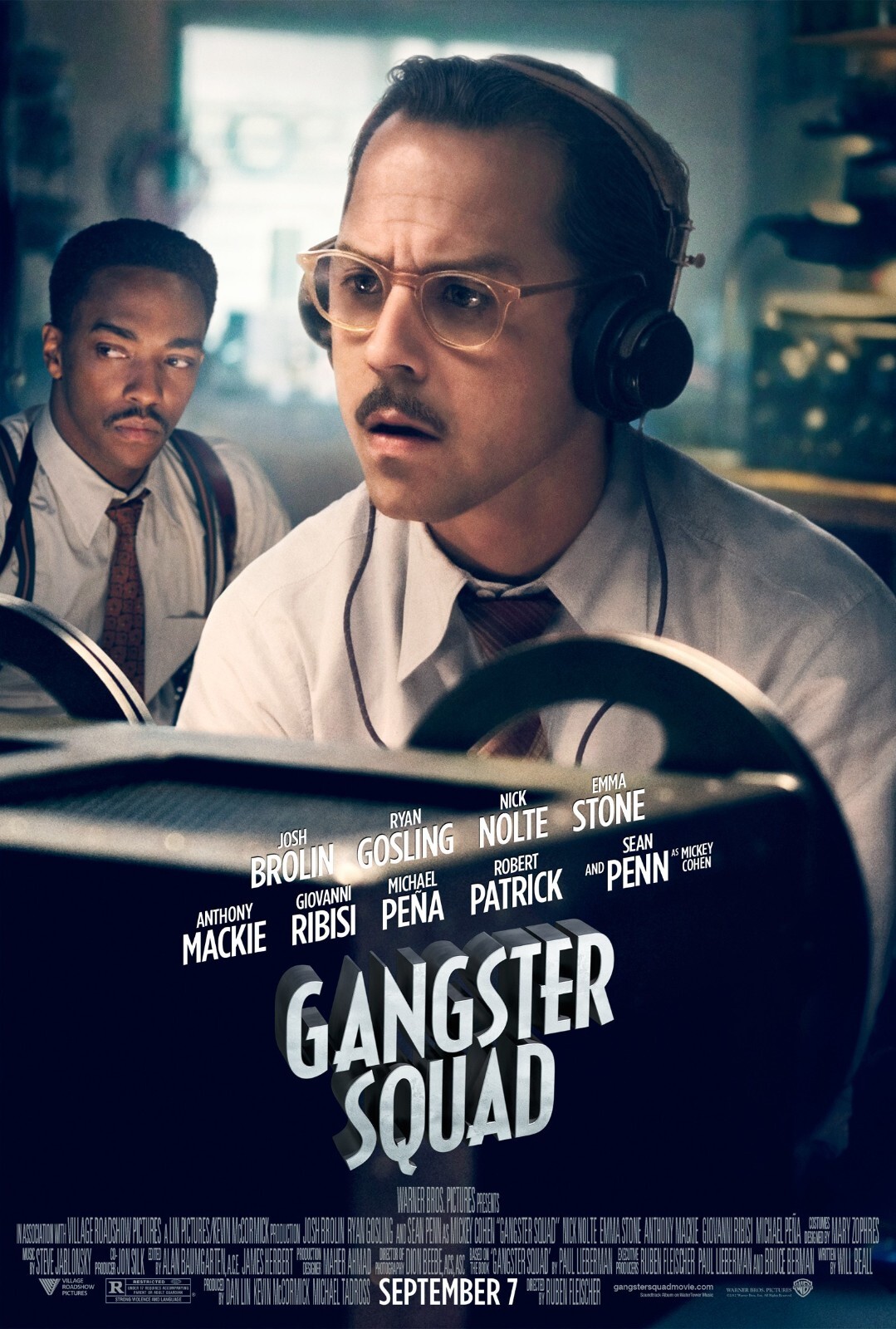 Gangster Squad movie poster – 11 x 17 inches – Giovanni Ribisi poster