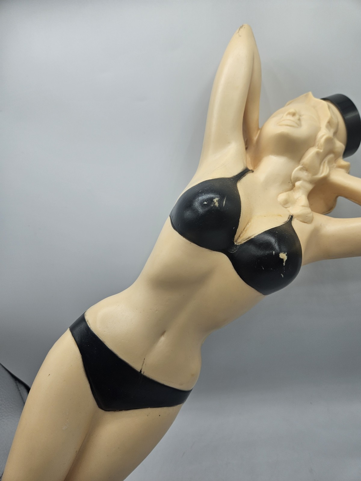 Vintage 1957 Poynter Jayne Mansfield Black Bikini Rubber Hot Water Bottle