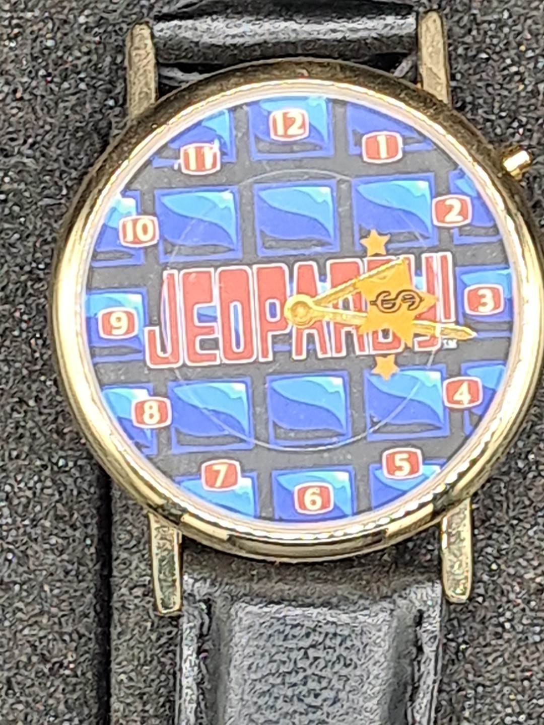 1999 Jeopardy! Collectible Wristwatch with Tin Case, Television Memorabilia