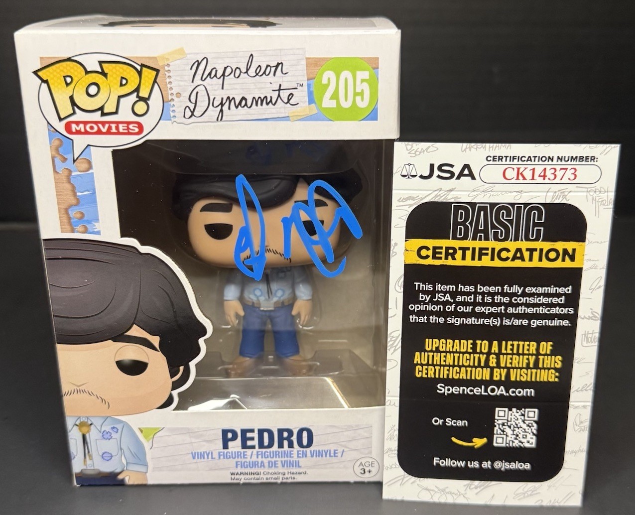 Efren Ramirez Signed Funko Pop Autographed Figure Pedro Napoleon Dynamite JSA