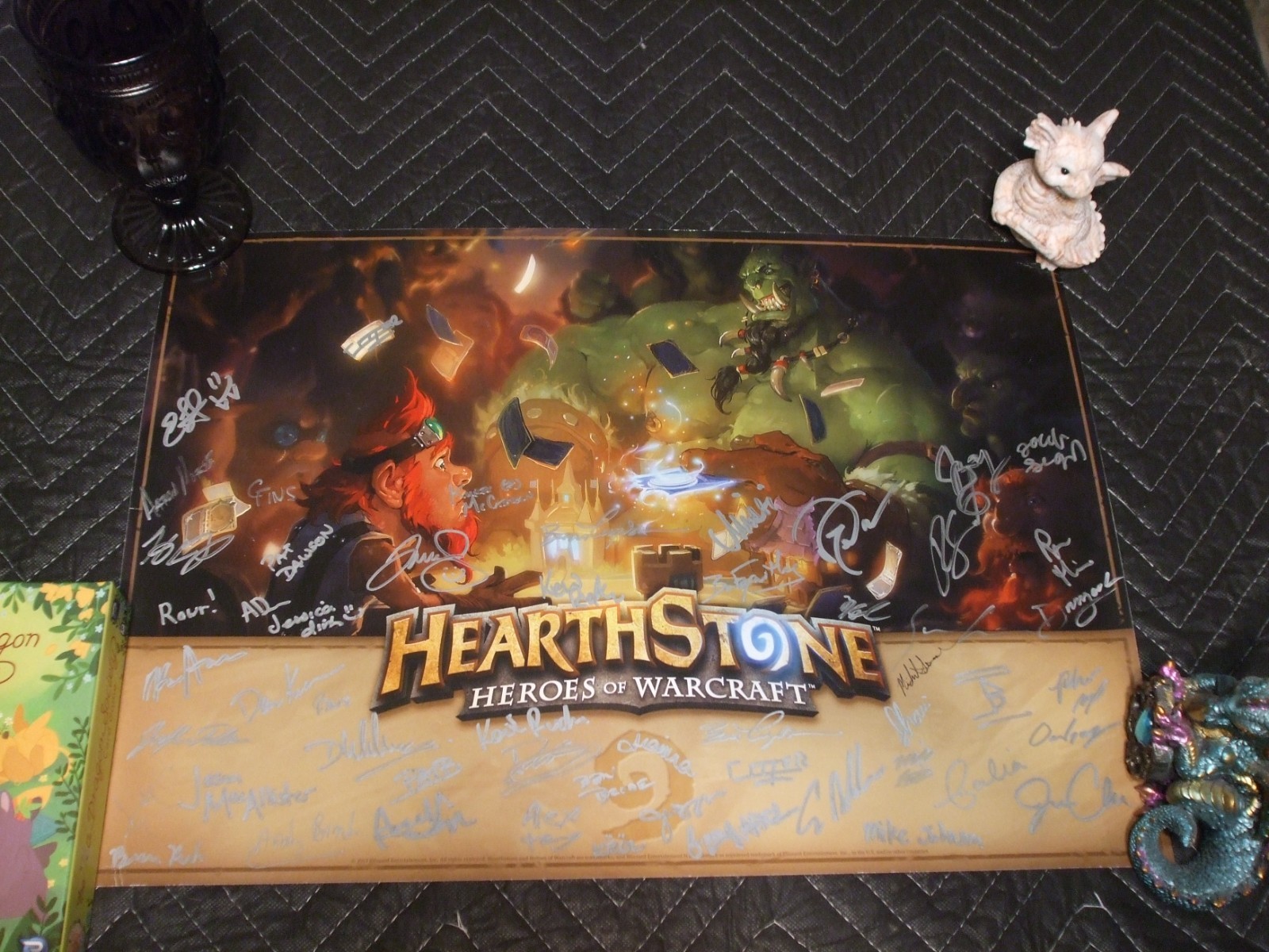 BlizzCon 2013 Hearthstone Signed Mini Poster 14×20 Autographed Vintage