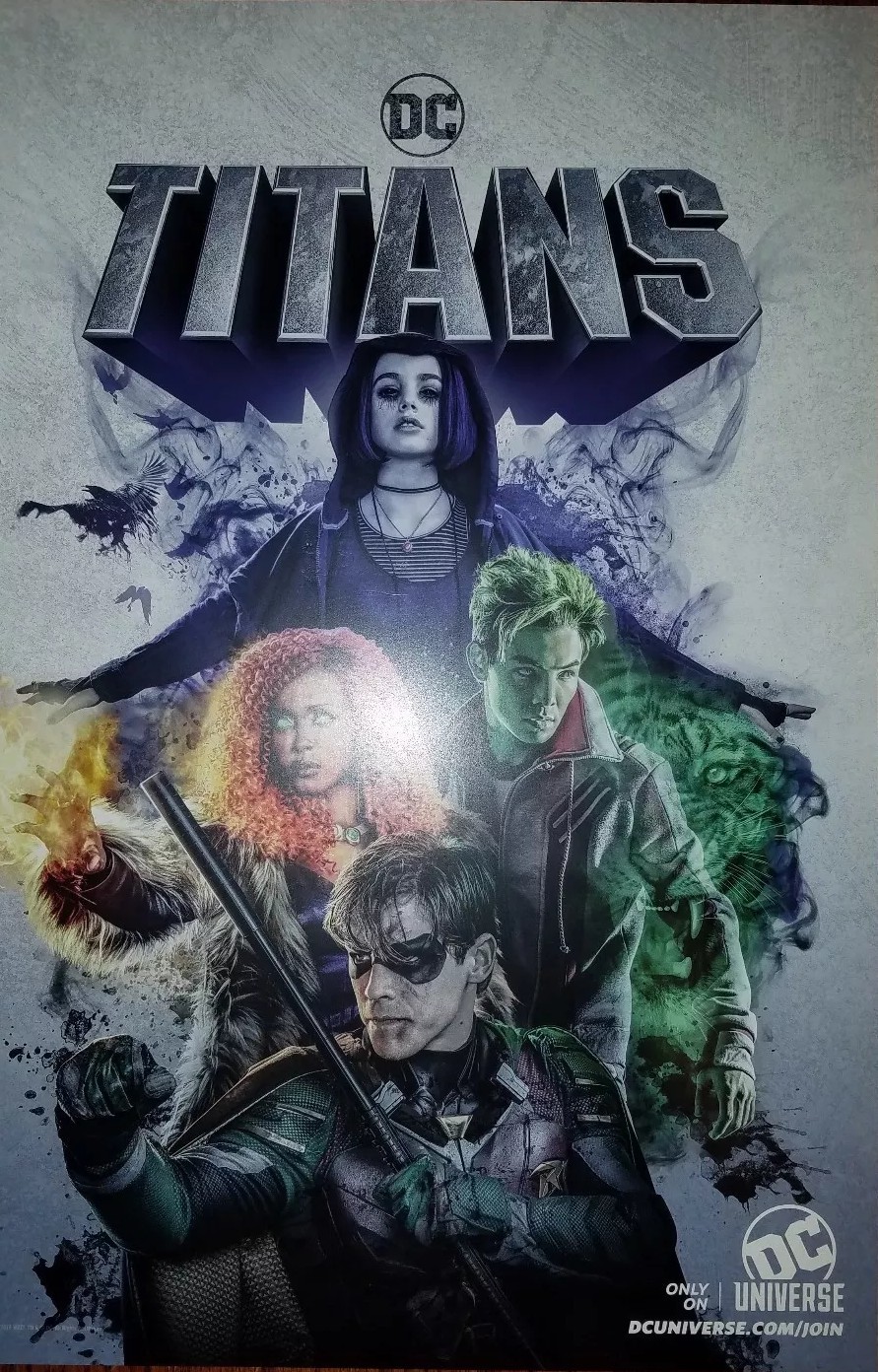 NYCC 2018 DC WB Titans TV Series 13 1/2″x20″ Promo Poster Brand New Hard Stock