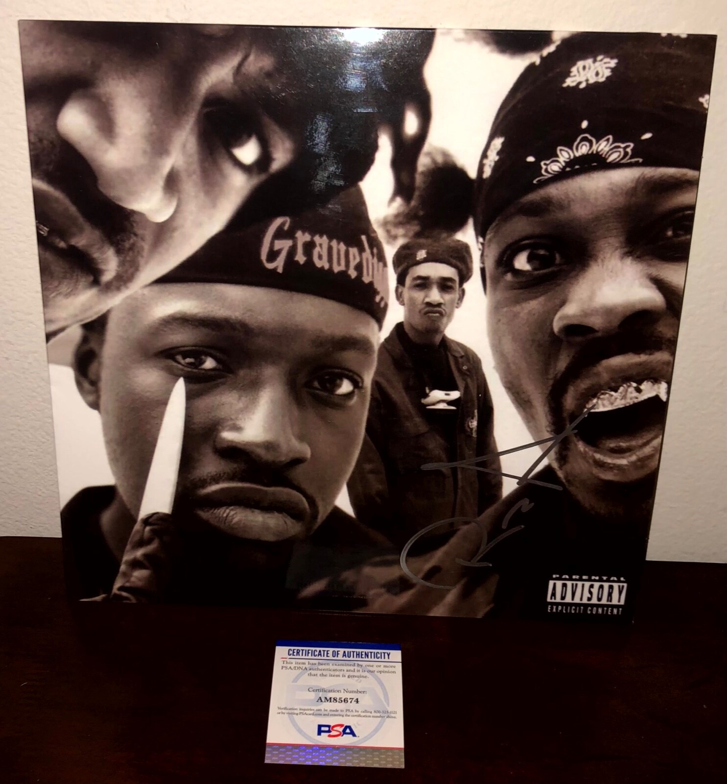 RZA The Gravediggaz 6 Feet Deep Wu Tang Clan Signed Autographed Vinyl Record LP