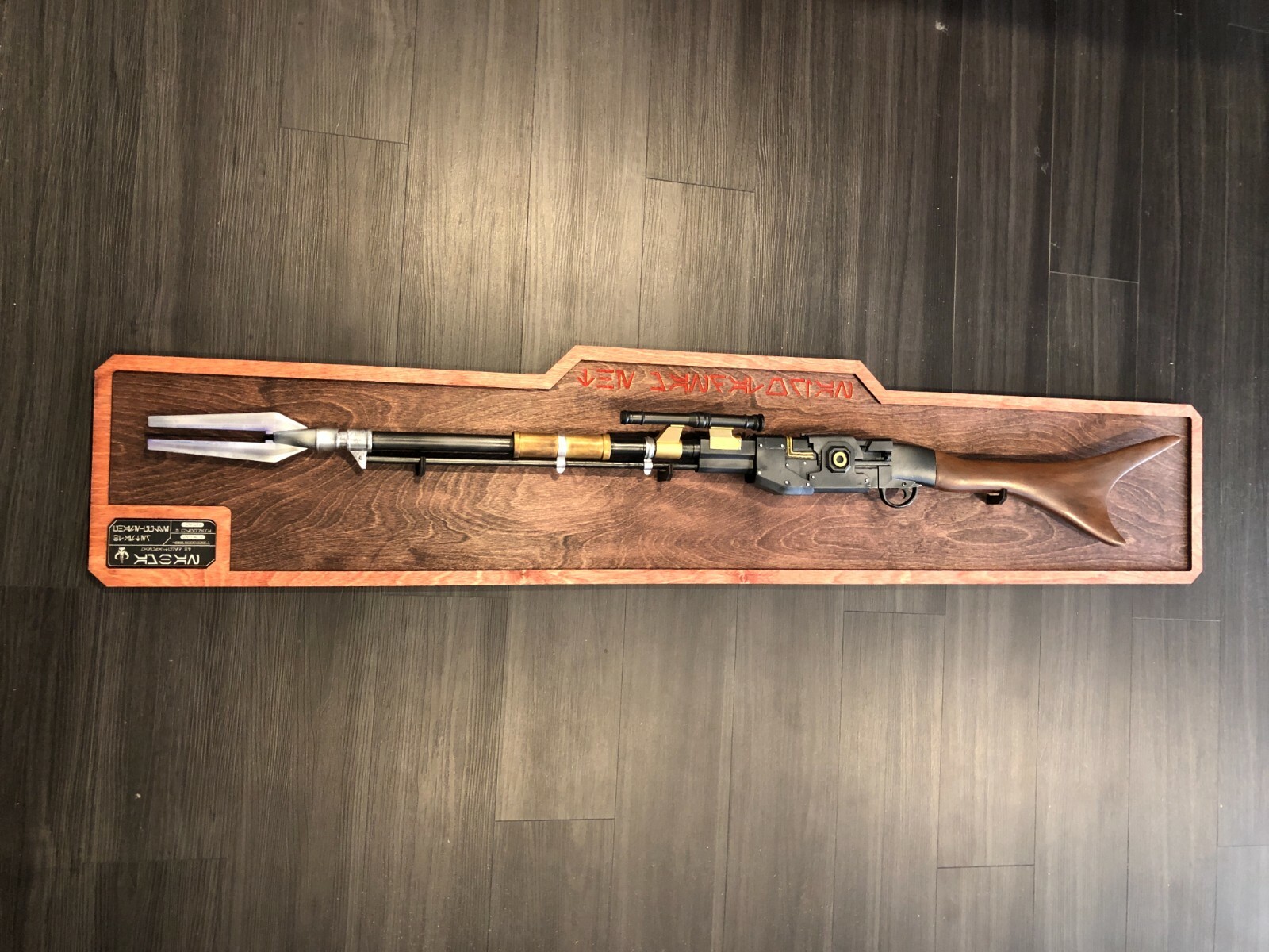 Custom Amban Phase Pulse Blaster Wood Display Mount