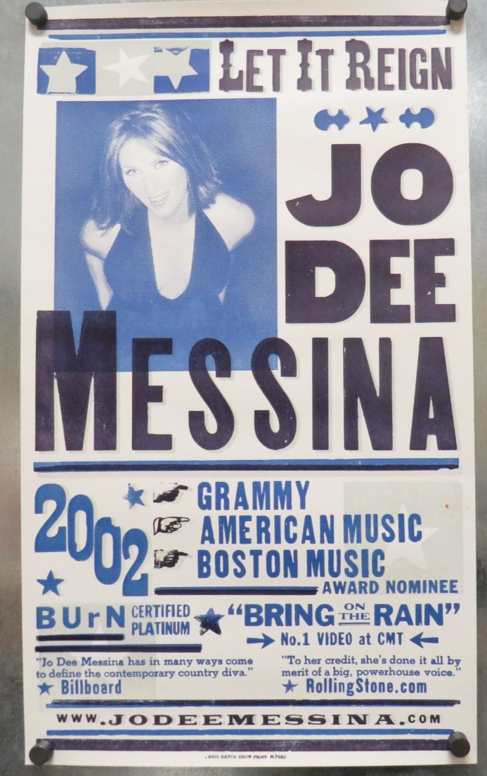 2002 Jo Dee Messina Country Singer Songwriter Concert Poster 13×23 RLD