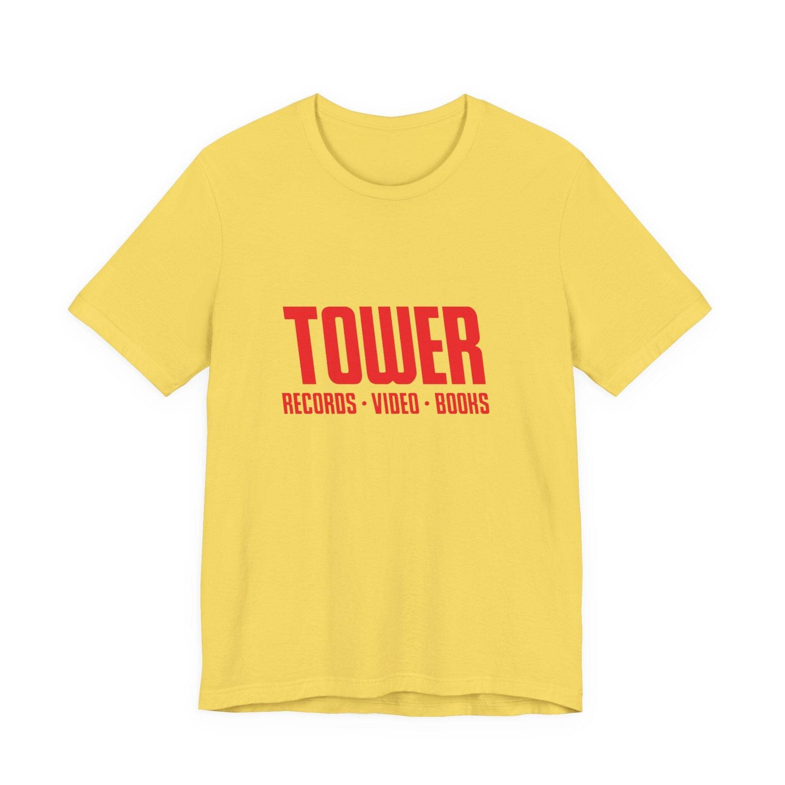 Vintage Tower Records Logo Unisex Jersey Short Sleeve T-Shirt